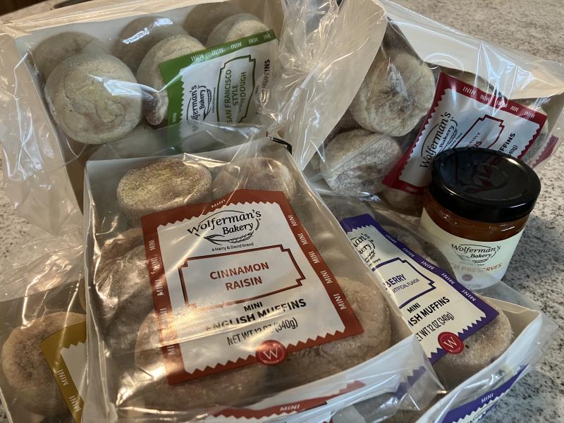 This selection of miniature English muffins came accompanied by a tasty spread, ready to toast and enjoy! SUBMITTED PHOTO